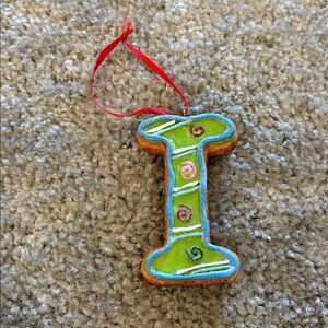 Colorful Letter I Ornament
